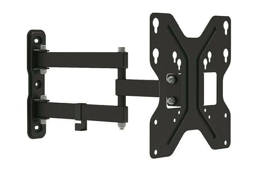 Staffa A Muro Inclinabile 3 Snodi Per TV 19-37 Pollici | VESA 200x200 | 25 Kg Di Carico | Bianca