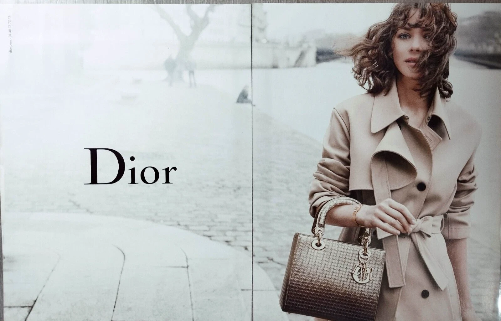 Dior SAC Femme Créateur Mode Sac à Main Sac à Main Imprimé Publicité / MARRON