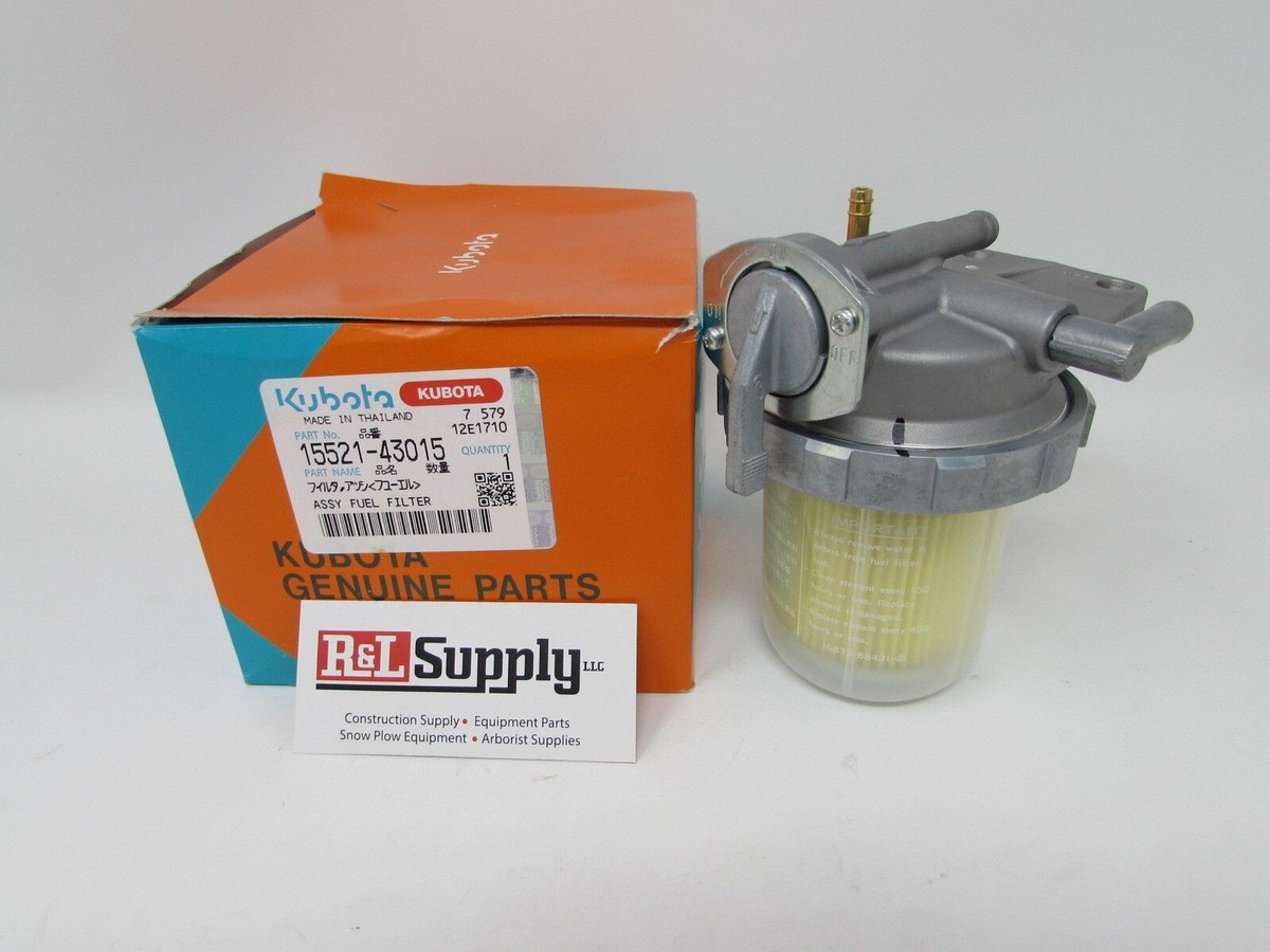 NEW GENUINE KUBOTA FUEL FILTER ASSEMBLY 15521-43015 1A001-43010