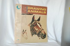 OLD Vtg Book The Art of Drawing Animals The Grumbacher Library 1965