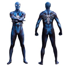 Blue Venom Spider-Man Jumpsuit Spiderman Costume Cosplay Adult Kids Halloween