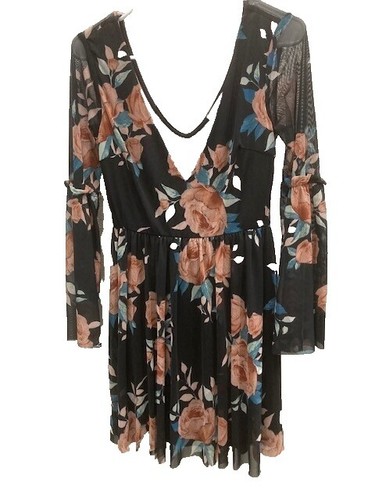 charlotte russe blue floral dress Hill House Home Women's The Ribbon Charlotte Nap Dress - Blue Floral Batik Stripe
