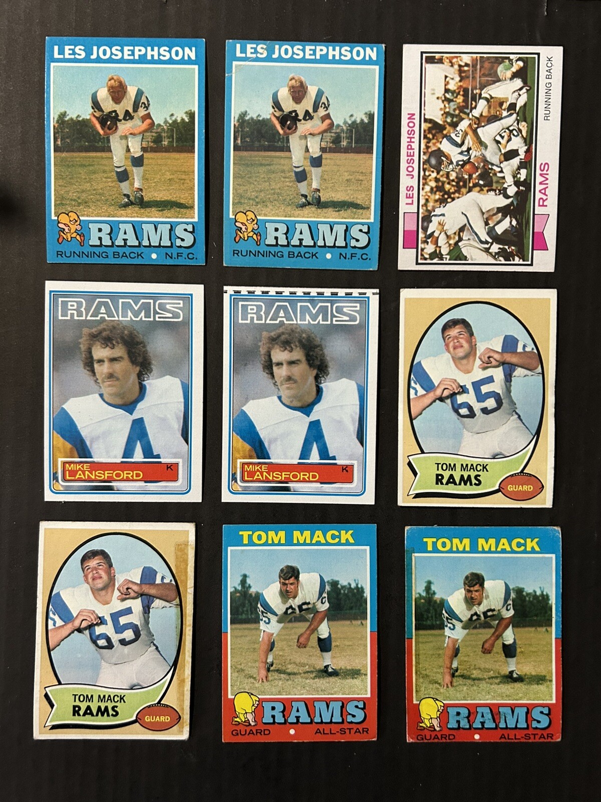 72+ CT. LOT TOPPS VINTAGE FB CARDS 1964-1973 LOS ANGELES RAMS | eBay
