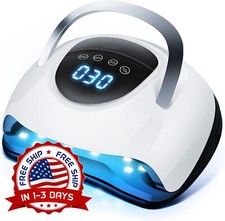 Secador De U as Profesional Lampara LED UV De 220W Para Gel Secado Con LCD Plan.
