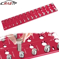 Red Nut and Bolt Thread Checker 28 Identifier Thread Gauge Inch And Metric Screw