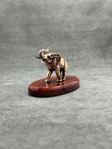 Art Deco Elephant Figurine, Cast Bronze Statuette - Picture 3 of 10