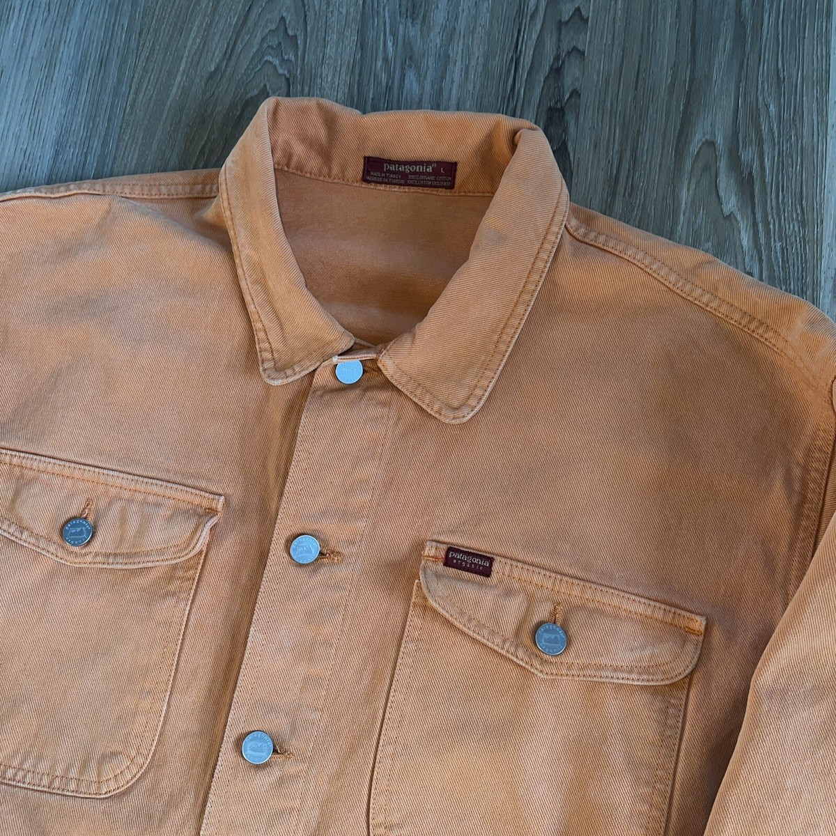 Rare Patagonia Heavy Canvas Shirt Mens L Vintage 90s Button Rare Patagonia Heavy Canvas Shirt Mens L Vintage 90s Button