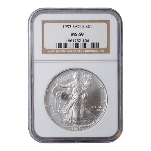 1993 WALKING LIBERTY AMERICAN EAGLE .999 FINE SILVER DOLLAR COIN