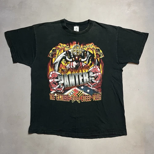 Pantera Extreme Steel Tour T-Shirt Morbid Angel Slay Vintage vintage concert t-shirt, vintage, size XL, single stitch, B+ condition