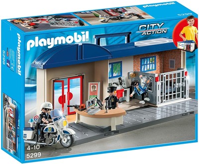 Playmobil 5299 City Action Take Along Police Station Brand New