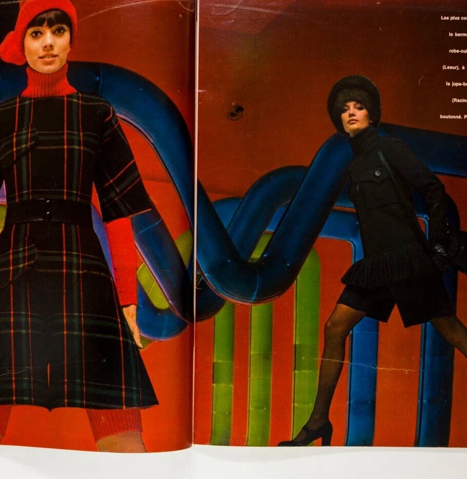 Cathee Dahmen HELMUT NEWTON Collections ELLE August 1968 Guy Bourdin COURREGES - Image 3 of 4