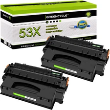 GREENCYCLE Q7553X 53X High Yield Toner For HP Laserjet P2015 P2015dn M2727 MFP