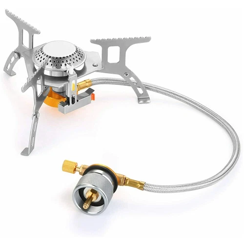 Camping 3900W Gas Stove with 1Lb Propane Tank Adapter for Outdoor Cooking Case - Picture 14 of 14