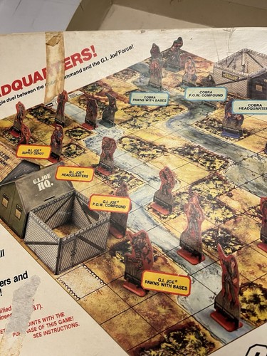 1985 Milton Bradley GI Joe Commando Attack Game Falcon Boarder Game - Picture 23 of 24