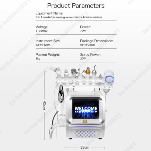 9 in 1 Multifunctional Whiten Lift Firming Facial Deep Cleaning Bubble Machine - Foto 13 di 14
