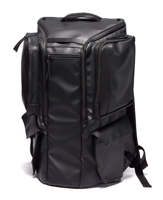 Mochila para portátil Riokairyu de cuero negra Foto 2 de 4