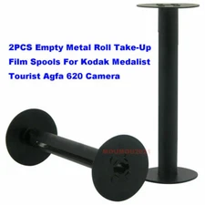 Empty Metal Roll Take-Up Film Spools For Kodak Medalist Tourist Agfa 620 Camera