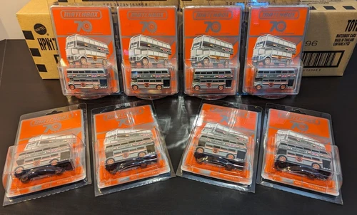 MATCHBOX ROUTEMASTER BUS 70 YEARS ANNIVERSARY ONE CASE (8) PCS.MAIL IN EXCLUSIVE