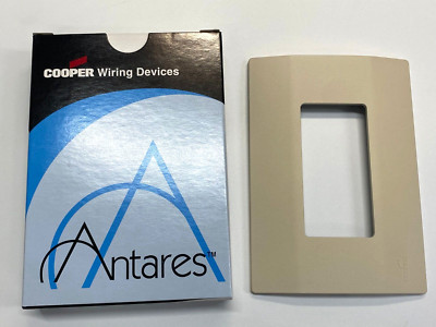 1pcs - COOPER Wiring Devices Antares WD30152 White Ostion Special Plate Cover