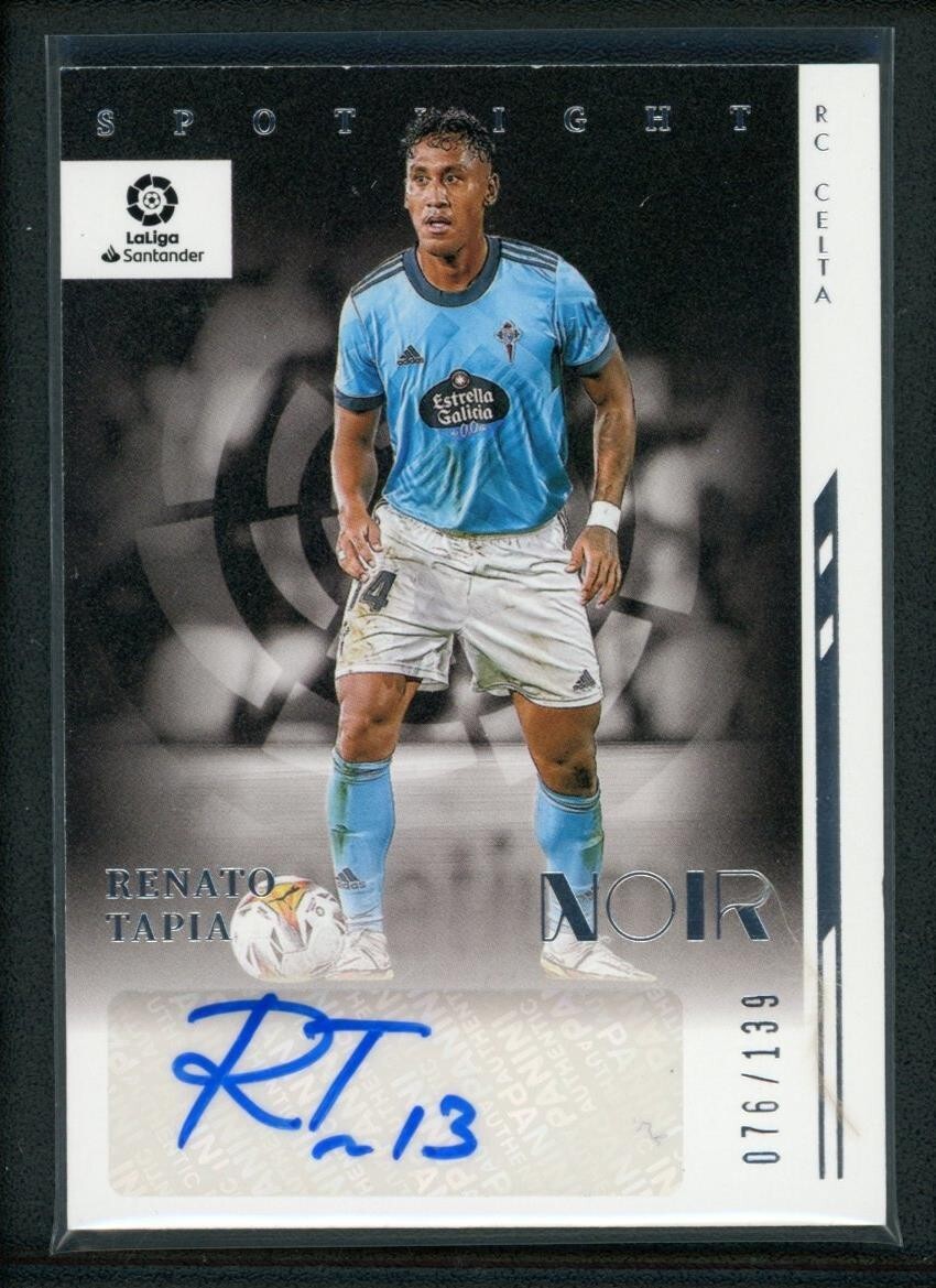 2021-22 RENATO TAPIA 076/139 AUTO PANINI CHRONICLES NOIR LA LIGA