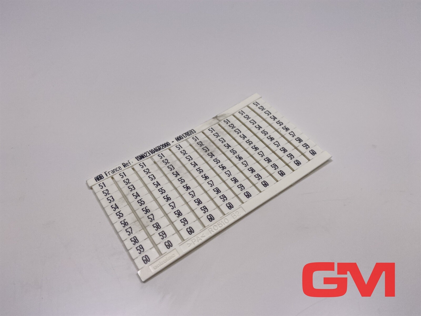 Abb Entrelec Marker Card 1sna231046r2000 - A00178593 10x51-60
