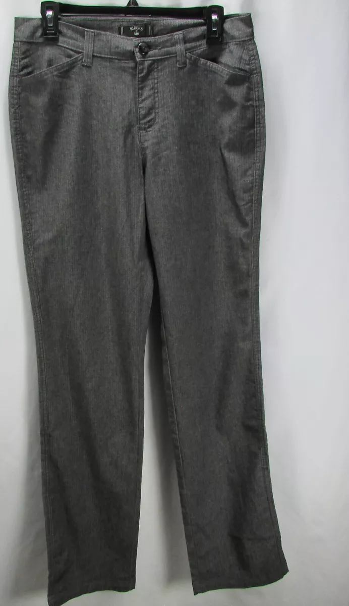 Buy the NWT Womens Black Tummy Control Flat Front Straight Leg Dress Pants  Size 2S