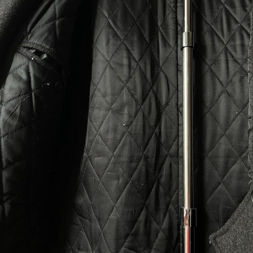 Barbour Men’s ‘Lindisfarne’ Overcoat with Leather Elbow Patches - 46US/UK / 56EU - Picture 20 of 23
