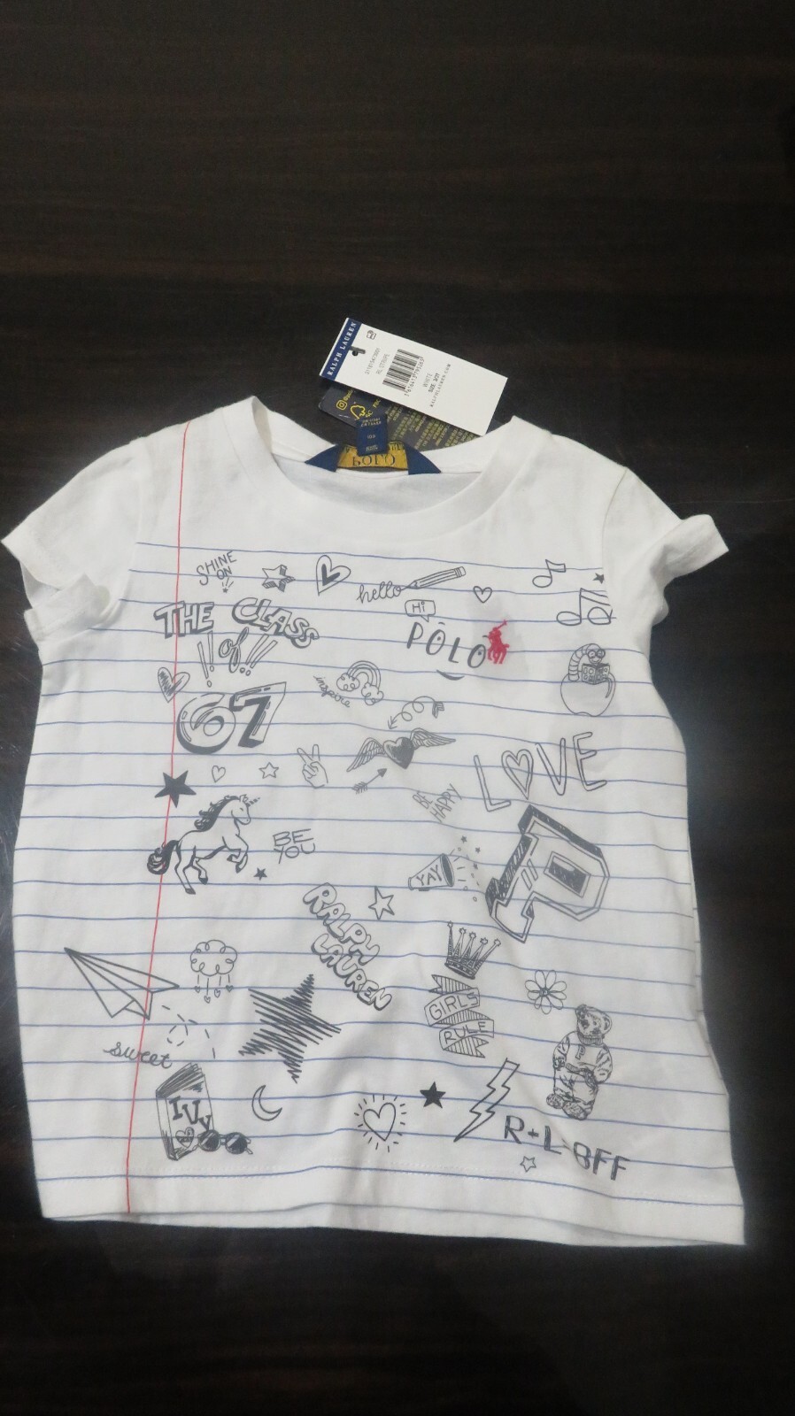 Polo Ralph Lauren Girls t-shirt 3yr rrp £32