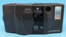 Vintage Olympus Infinity TELE 35mm/70mm Film Camera Point & Shoot C41 *READ*