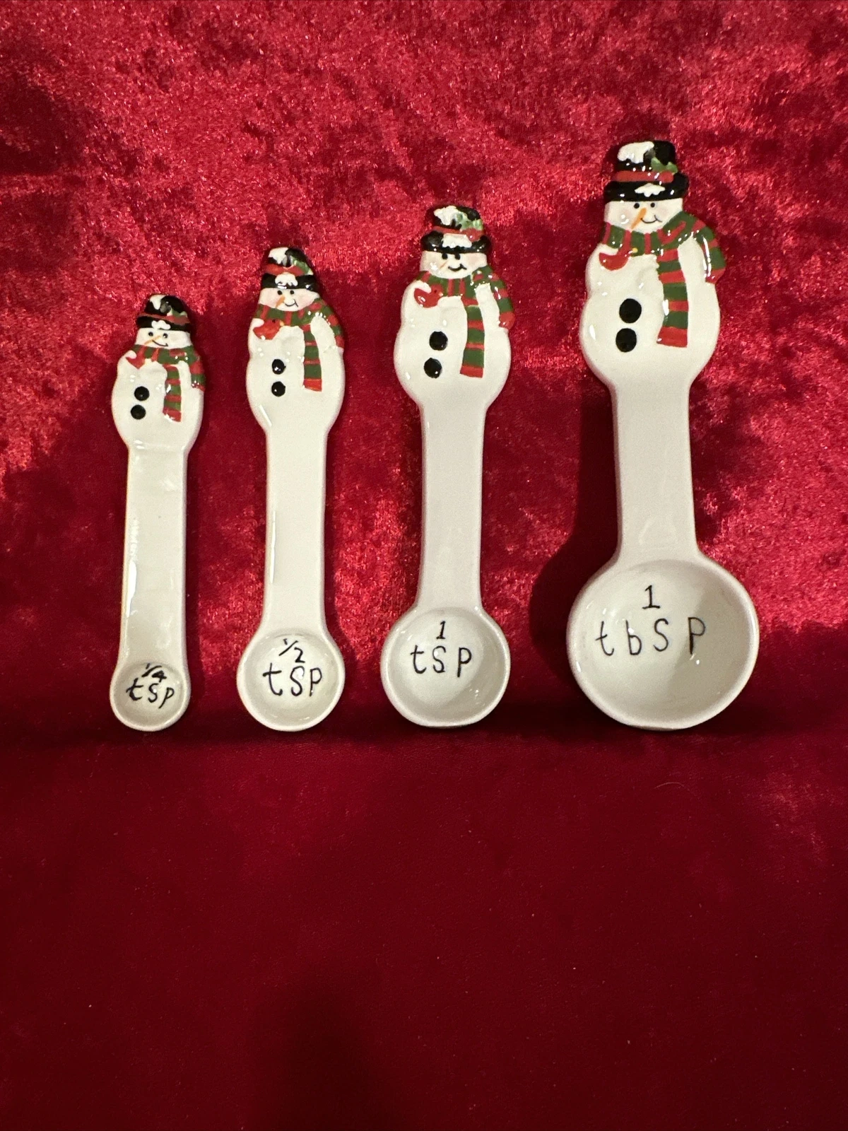 Vintage Snowman Measuring Spoons