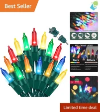 Multi-Color LED Mini Lights 100 Count - Ideal for Festive Indoor & Outdoor Decor