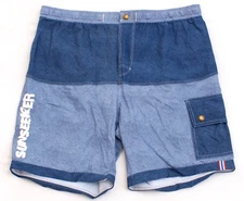 Sunseeker Australia Women's Size 14 Blue Board Shorts Swim Trunks Lined