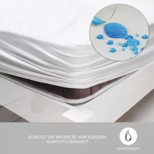 Wasserdicht Matratzenschoner Waschbar Auflage Spannbettlaken Inkontinenzauflage - Bild 5 von 17