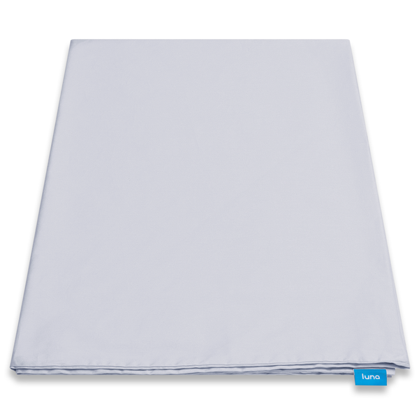 NWT Luna Weighted Blanket Duvet Cover - Light Grey Cotton - King | eBay