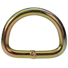 US Cargo Control 2 Inch Yellow Zinc D-Ring