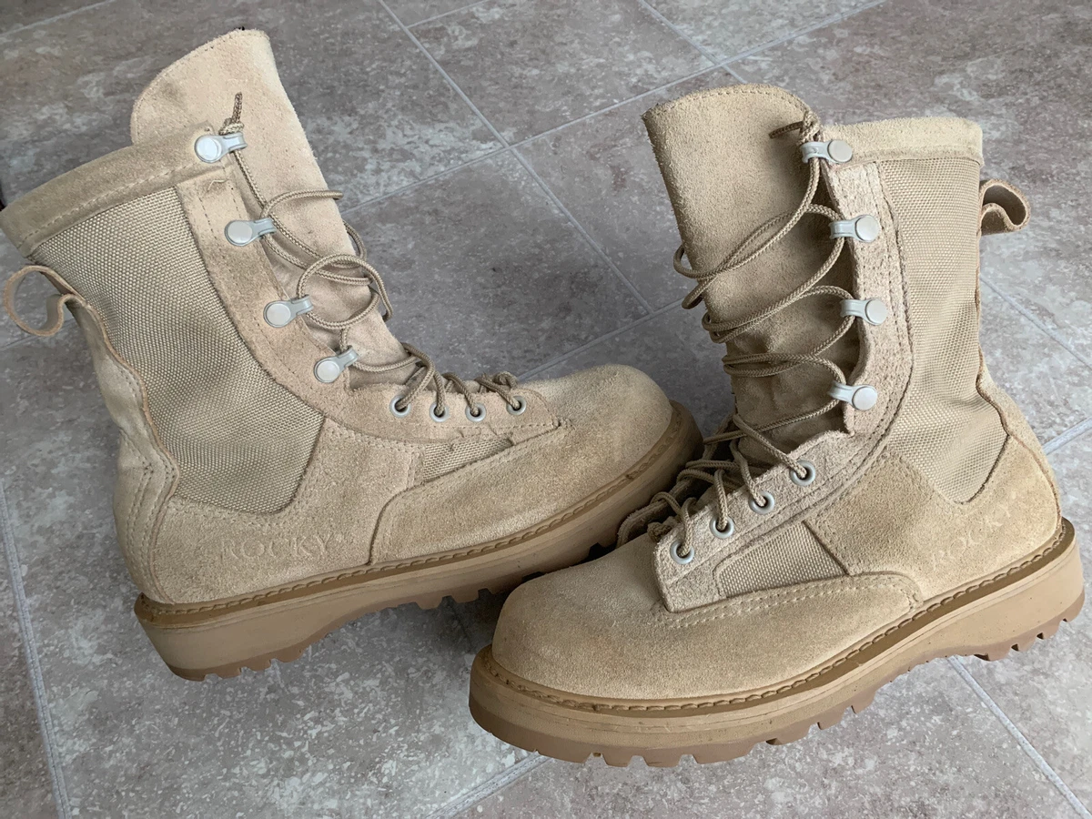 Rocky Outdoor Gear 790G Desert Tan Goretex Military Army Combat Boots Size 5.5 W