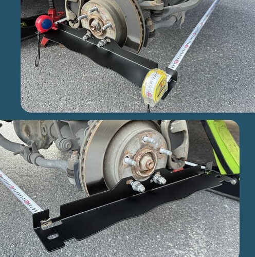 2 PCS Wheel Toe Alignment Tool Plates Upgraded Stainless Steel 2 Colors NEW - Picture 4 of 16
