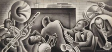Harlem Miguel Covarrubias Jazz Age African American Culture NYC 1930s Art Print