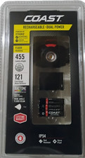 Coast FL60R 455 Lumen LED Headlamp 121 Ft. Range Dual Power USB Rechargeable New