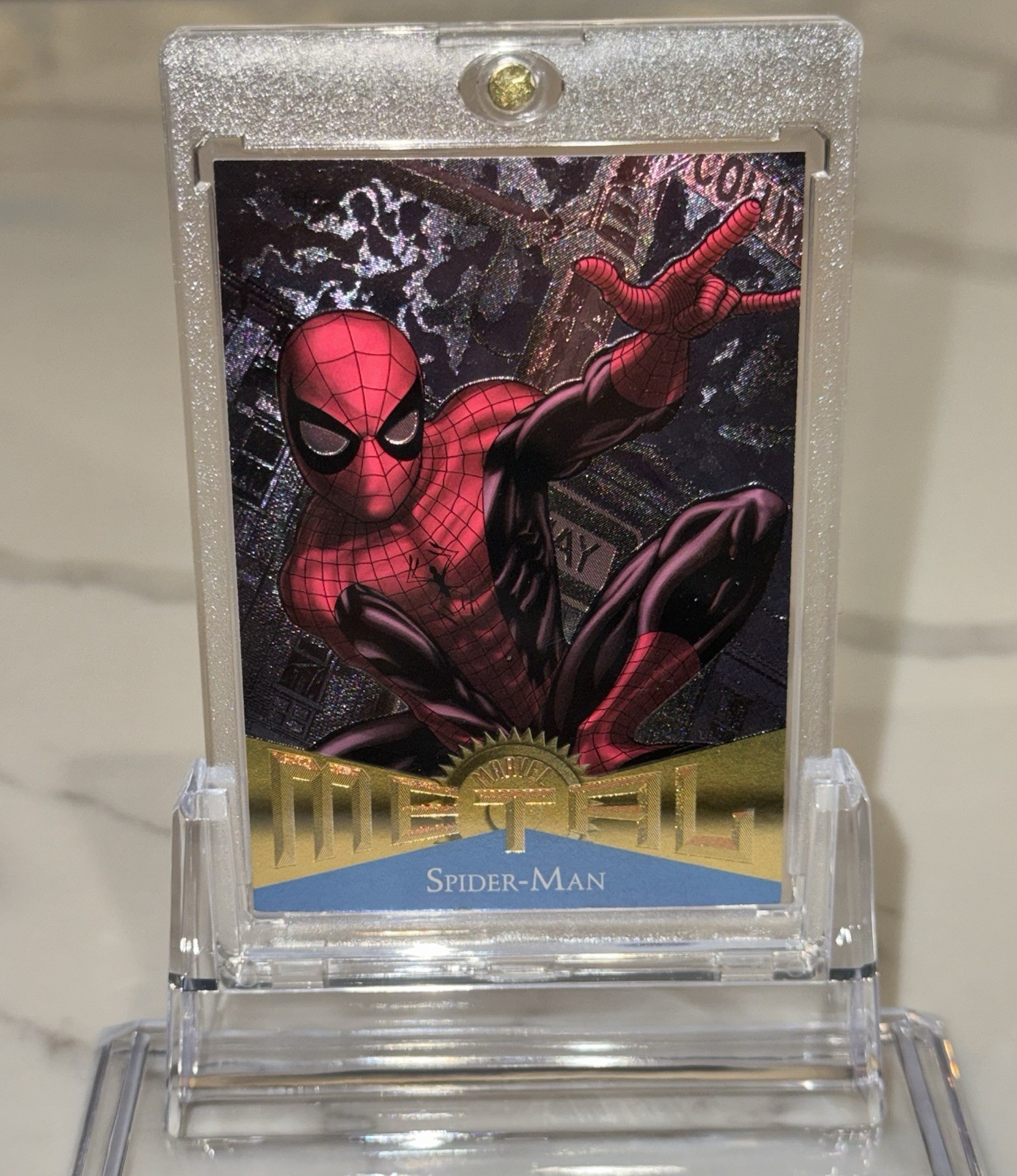 Marvel Fleer Retro 2013 Spider-Man Metal Insert Card - Upper Deck