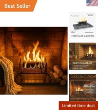 Versatile 31.5-Inch Adjustable Fireplace Ash Tray - Easy, Mess-Free Maintenance