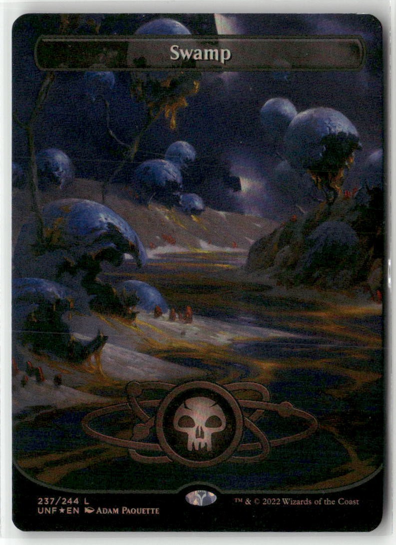 Swamp (237) (Borderless) 237 Land Unfinity Magic: The Gathering Foil Near Mint