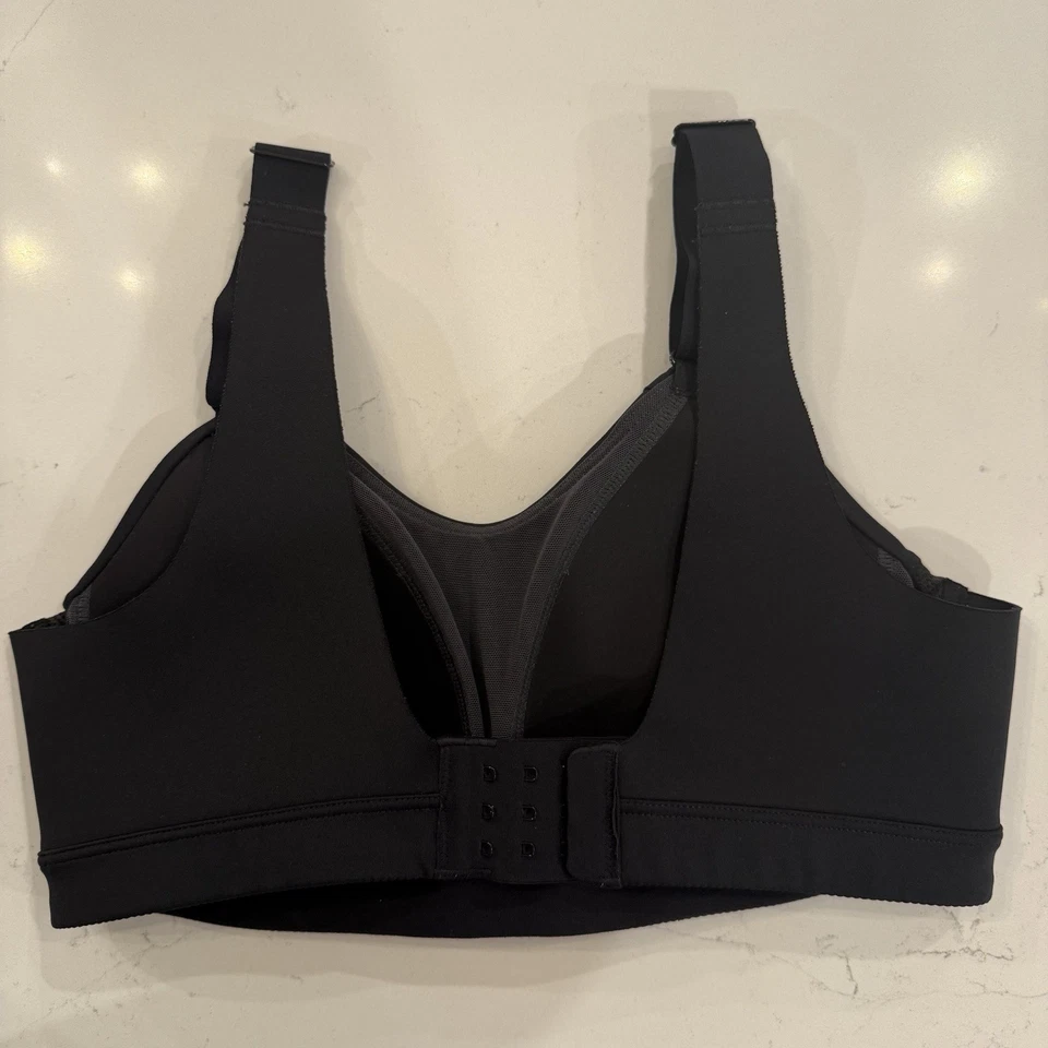 Nike Small Alpha High-Support Sports Bra Black Adjustable Padded Active Gym - Image 3 of 4