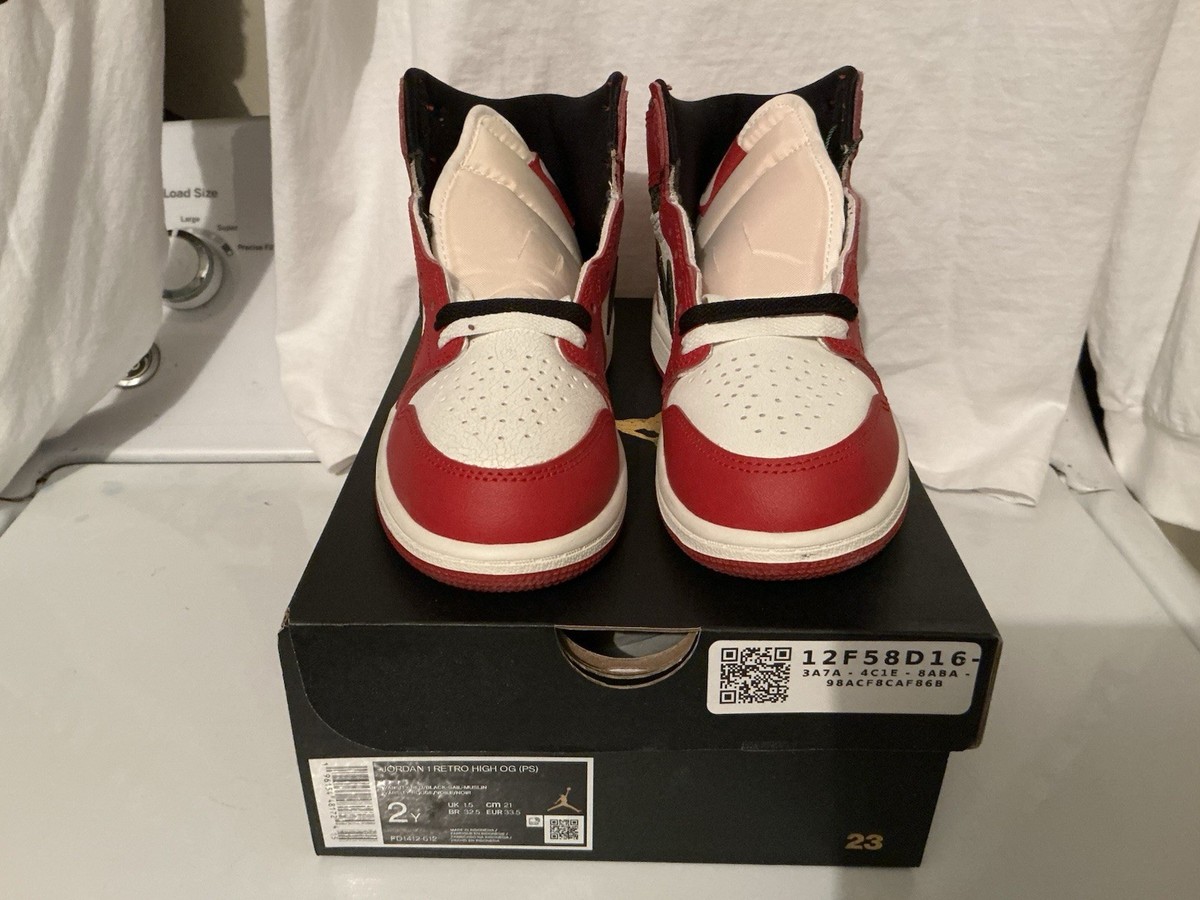 Air Jordan 1 Retro High OG PS Chicago Lost Found FD1412-612 SIZE