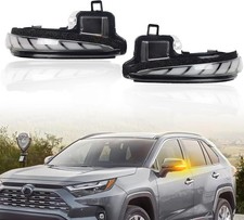 LED Rear Side Mirror Light DRL Amber Sequential Turn Signal Lamp Feature Kit for