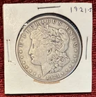 1921-S Morgan Silver Dollar, San Francisco Mint, Circulated, 90% Silver US Coin