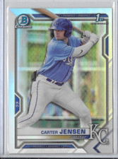 2021 Bowman Draft 1st Chrome Prospect Refractor #BDC-106 Carter Jensen Rookie