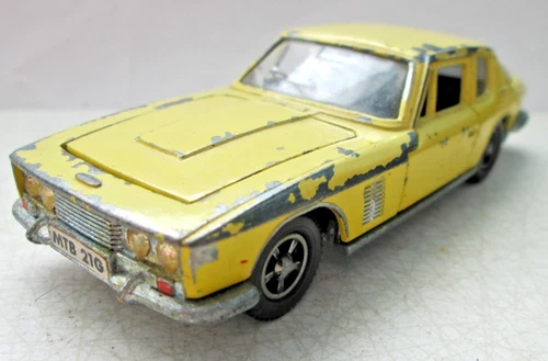 Vintage Dinky Toys 188 Jensen FF Yellow Diecast Car