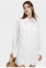 NWT Roller Rabbit x Target SIZE LARGE Eyelet Embroidered Coverup White