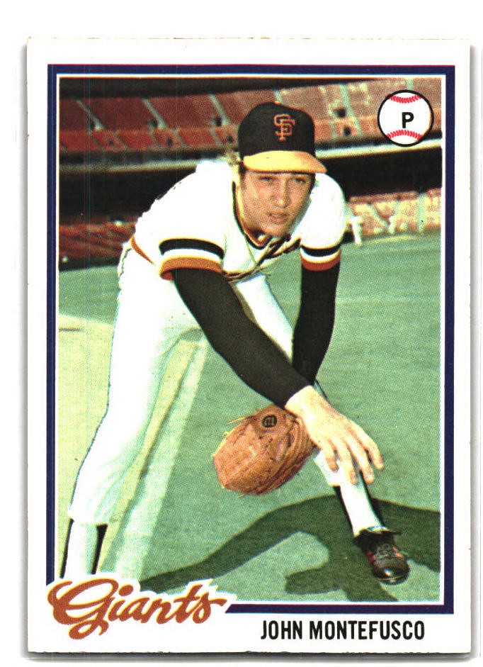 1978 Topps #142 John Montefusco - San Francisco Giants - VG/EX